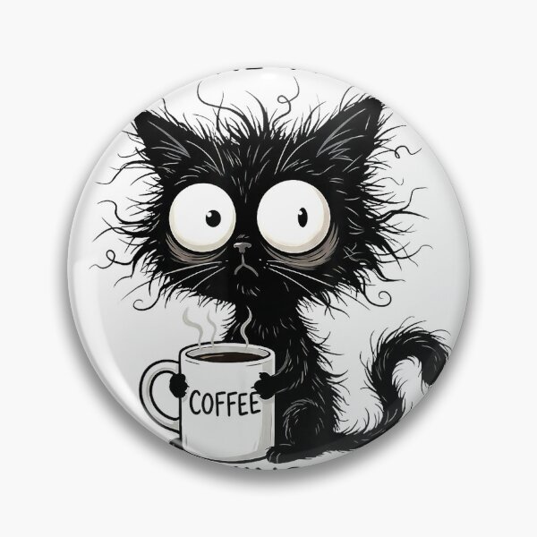 Item preview, Its Fine Im Fine Coffee Cat Everything is Fine T-Shirt designed and sold by Atros.