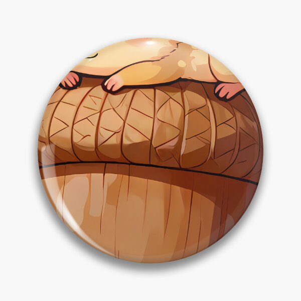 Item preview, Dormouse Snoozing Curled Around Acorn designed and sold by pumsquare.