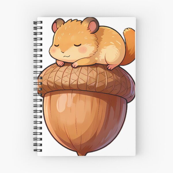 Item preview, Dormouse Snoozing Curled Around Acorn designed and sold by pumsquare.