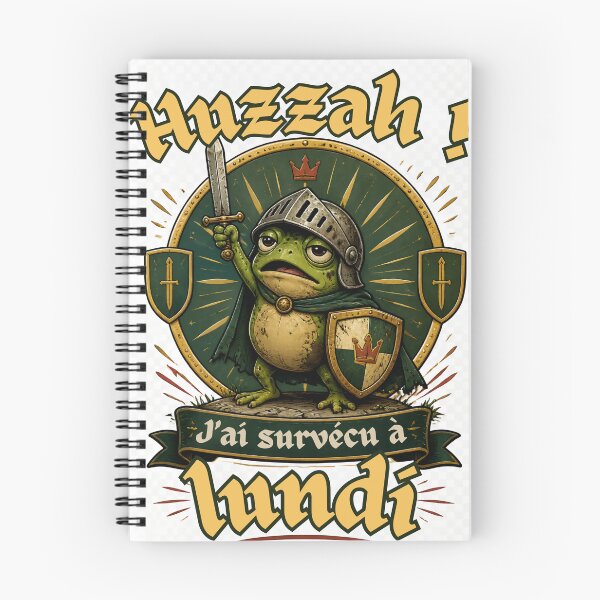 Item preview, Knight frog that survived Monday designed and sold by FilaliStudio.