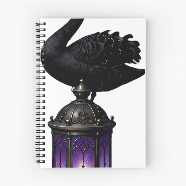 Item preview, Gothic Black Swan Antique Pewter Lantern designed and sold by IllumeInk.