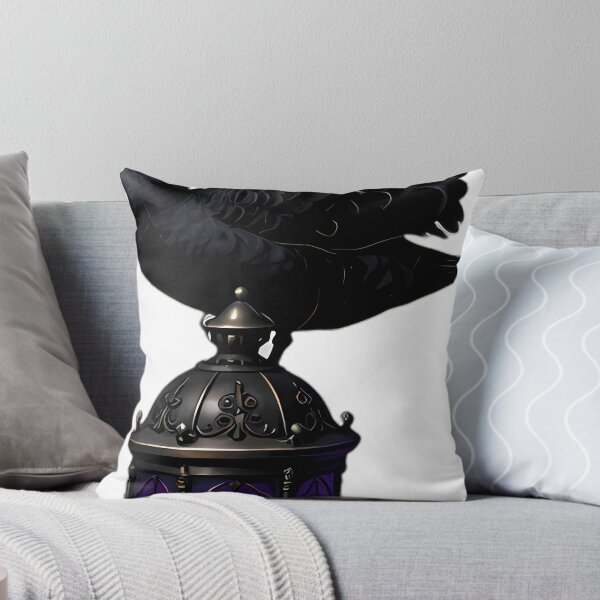 Item preview, Gothic Black Swan Antique Pewter Lantern designed and sold by IllumeInk.
