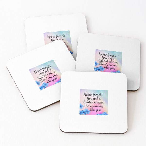 Item preview, Inspirational Blue Floral Quote designed and sold by EthanticProduct.