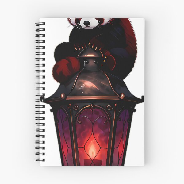 Item preview, Gothic Red Panda Antique Copper Lantern designed and sold by IllumeInk.