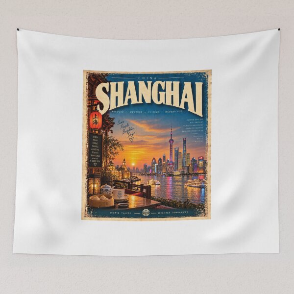 Artikelvorschau, Shanghai, China – Vintage-Stadt entworfen und verkauft von Fleetwood1994.
