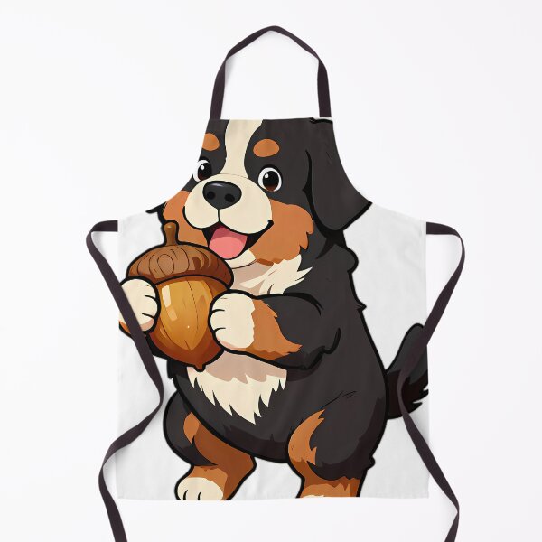 Item preview, Bernese Mountain Dog Puppy Lifting Giant Acorn designed and sold by pumsquare.