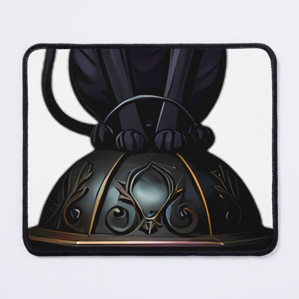 Item preview, Gothic Sphinx Cat Carved Obsidian Lantern designed and sold by IllumeInk.