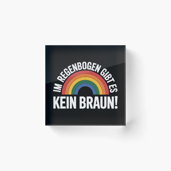 Item preview, I'm Regenbogen gibt es kein Braun - Linke Antifa Sticker designed and sold by LoFizzy.