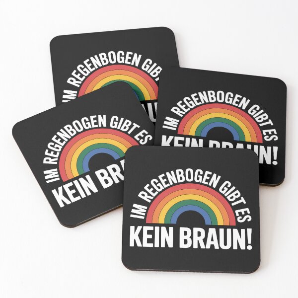 Item preview, I'm Regenbogen gibt es kein Braun - Linke Antifa Sticker designed and sold by LoFizzy.