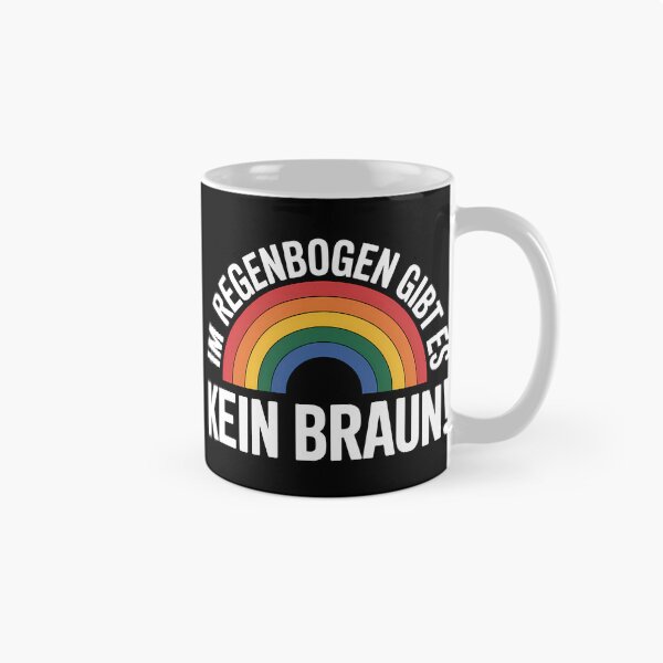 Item preview, I'm Regenbogen gibt es kein Braun - Linke Antifa Sticker designed and sold by LoFizzy.