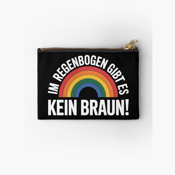 Item preview, I'm Regenbogen gibt es kein Braun - Linke Antifa Sticker designed and sold by LoFizzy.