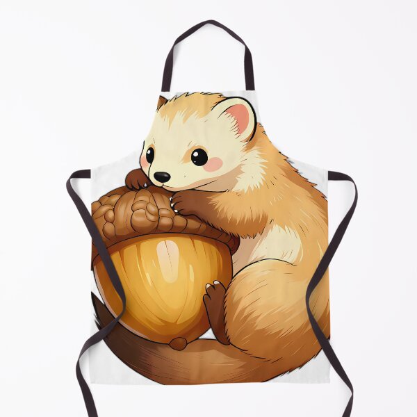 Item preview, Ermine Curled Around Giant Autumn Acorn designed and sold by pumsquare.