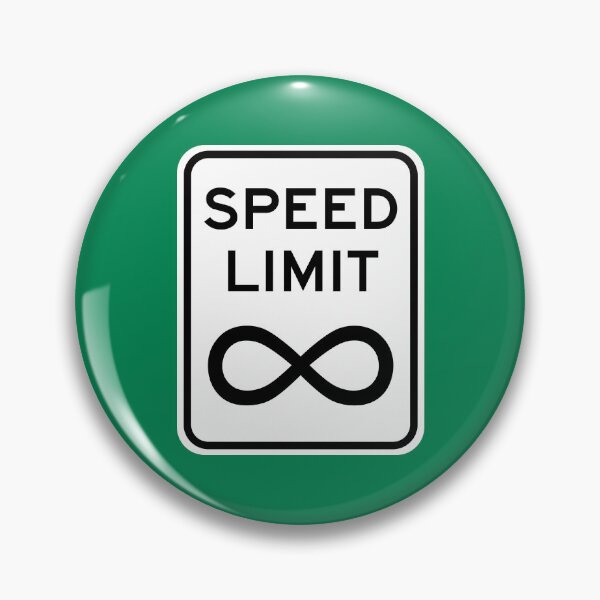 Item preview, Speed Limit Infinity Sign designed and sold by Karate Octopus.