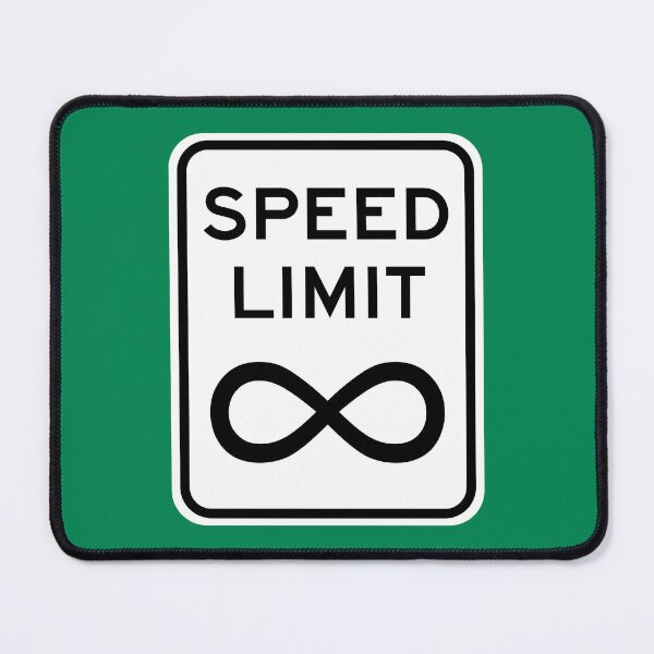 Item preview, Speed Limit Infinity Sign designed and sold by Karate Octopus.