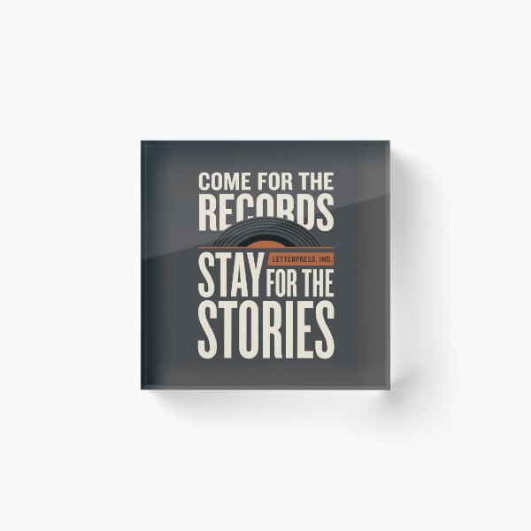 Item preview, Come For The Records Vinyl Record Collector designed and sold by SplashTastic.