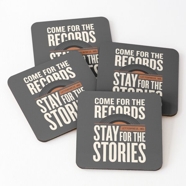 Item preview, Come For The Records Vinyl Record Collector designed and sold by SplashTastic.