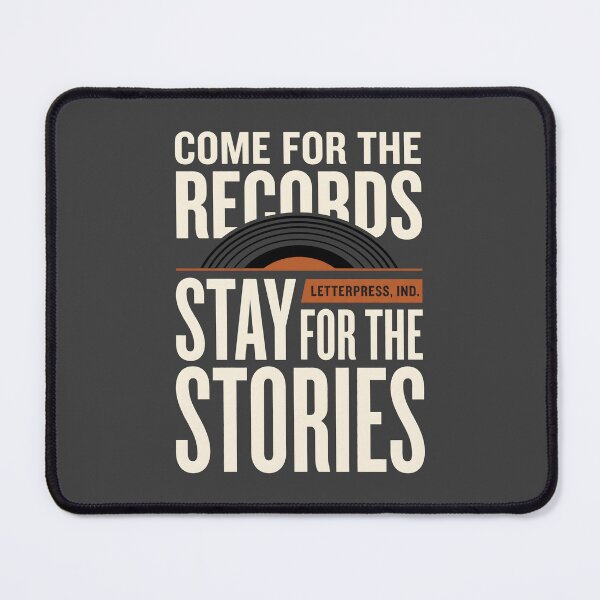 Item preview, Come For The Records Vinyl Record Collector designed and sold by SplashTastic.