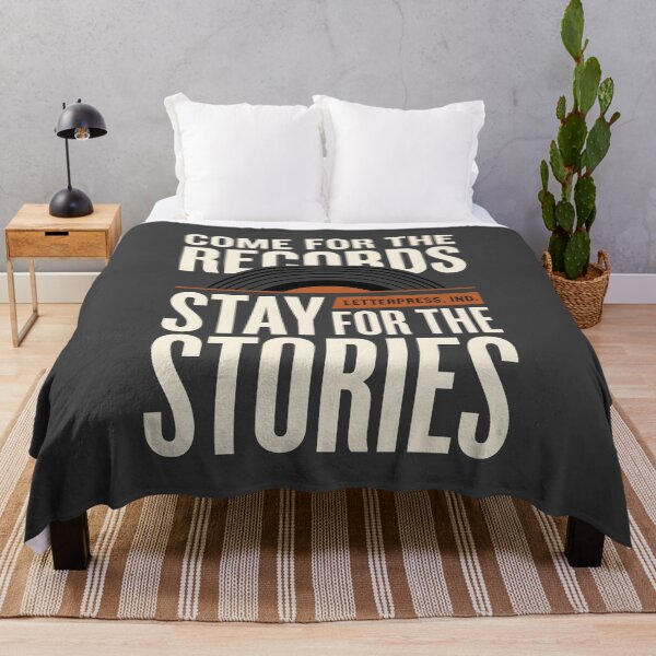 Item preview, Come For The Records Vinyl Record Collector designed and sold by SplashTastic.