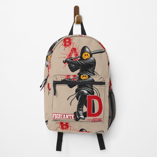 Aperçu de l'œuvre Graphisme streetwear justicier souriant créée et vendue par Sci-fi-2901.