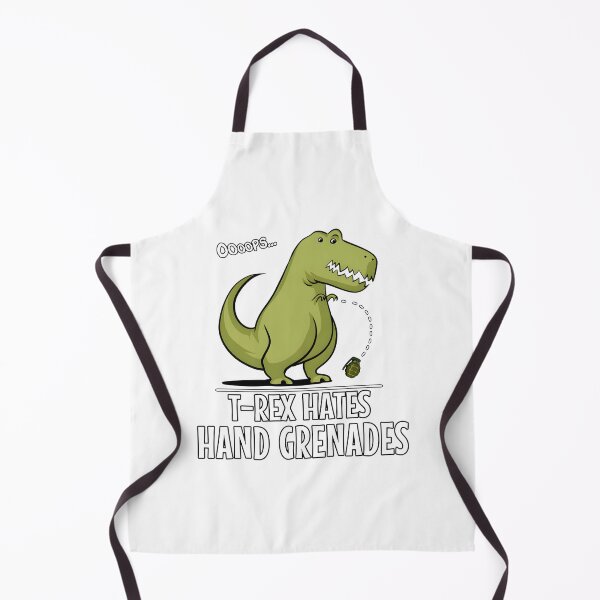 Item preview, Funny T-Rex Dinosaur Dislike for Hand Grenades Humorous Jurassic Design designed and sold by Roberto De Silva.