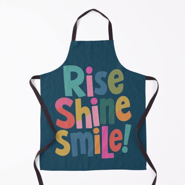 Item preview, Rise Shine Smile Positive Quote Colorful Typography designed and sold by NosandEdgy.