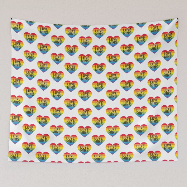Item preview, Love Wins Rainbow Pride Design Celebrating LGBTQ+ Equality and Inclusion designed and sold by andr0nis.