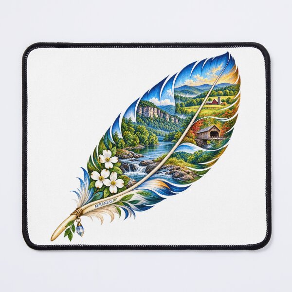 Item preview, Arkansas Natural State Feather designed and sold by Whimspired By Paxx.