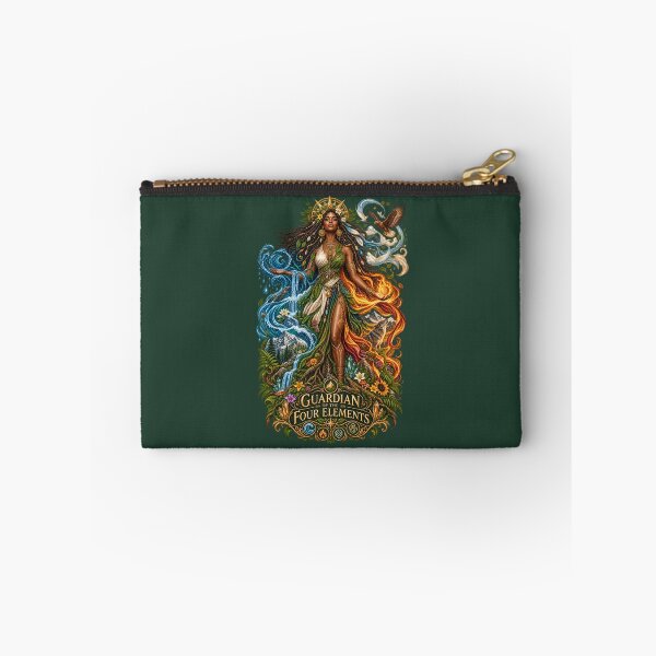 Item preview, Guardian of the Four Elements | Mother Nature Art | Sacred Elemental Goddess designed and sold by 'VARI'.