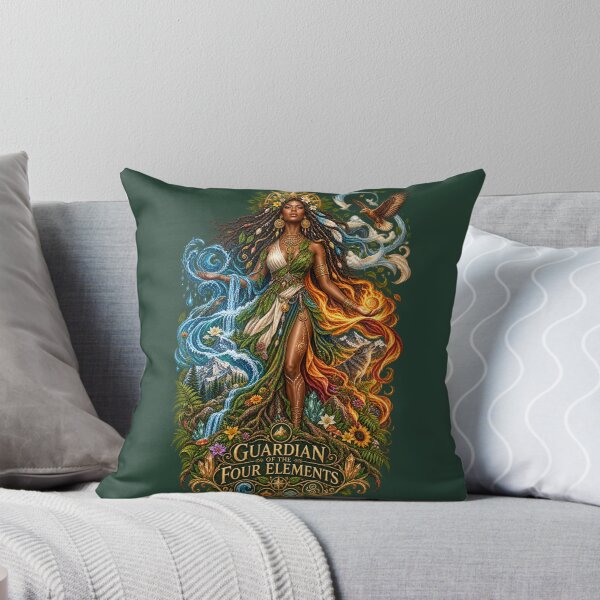 Item preview, Guardian of the Four Elements | Mother Nature Art | Sacred Elemental Goddess designed and sold by 'VARI'.