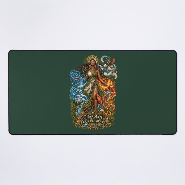 Item preview, Guardian of the Four Elements | Mother Nature Art | Sacred Elemental Goddess designed and sold by 'VARI'.
