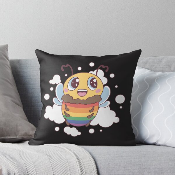 Item preview, LGBT Pride Happy Bee Colorful Rainbow Insect Illustration designed and sold by andr0nis.