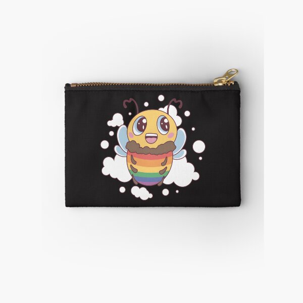 Item preview, LGBT Pride Happy Bee Colorful Rainbow Insect Illustration designed and sold by andr0nis.