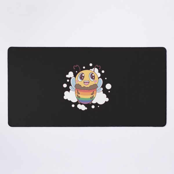 Item preview, LGBT Pride Happy Bee Colorful Rainbow Insect Illustration designed and sold by andr0nis.