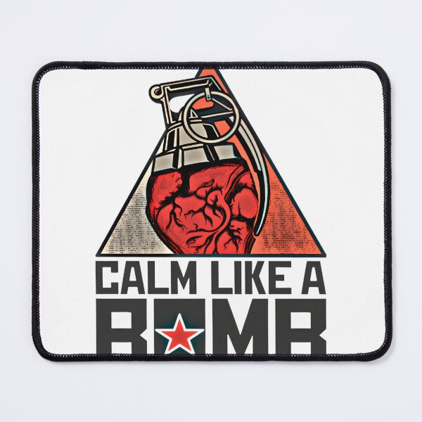 Item preview, Calm Like a Bomb Inspirational Typography Design for Inner Strength and Peace designed and sold by khukho.
