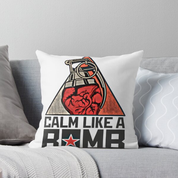 Item preview, Calm Like a Bomb Inspirational Typography Design for Inner Strength and Peace designed and sold by khukho.