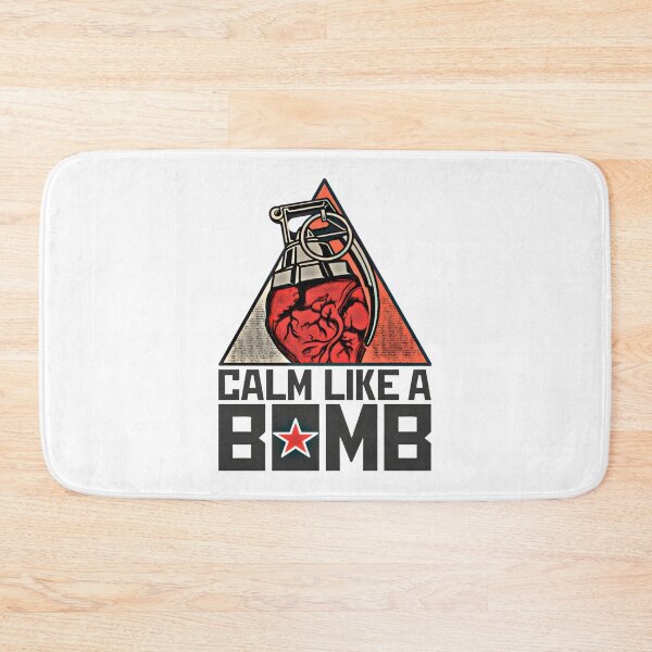 Item preview, Calm Like a Bomb Inspirational Typography Design for Inner Strength and Peace designed and sold by khukho.