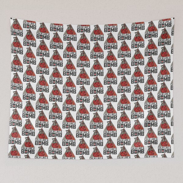 Item preview, Calm Like a Bomb Inspirational Typography Design for Inner Strength and Peace designed and sold by khukho.