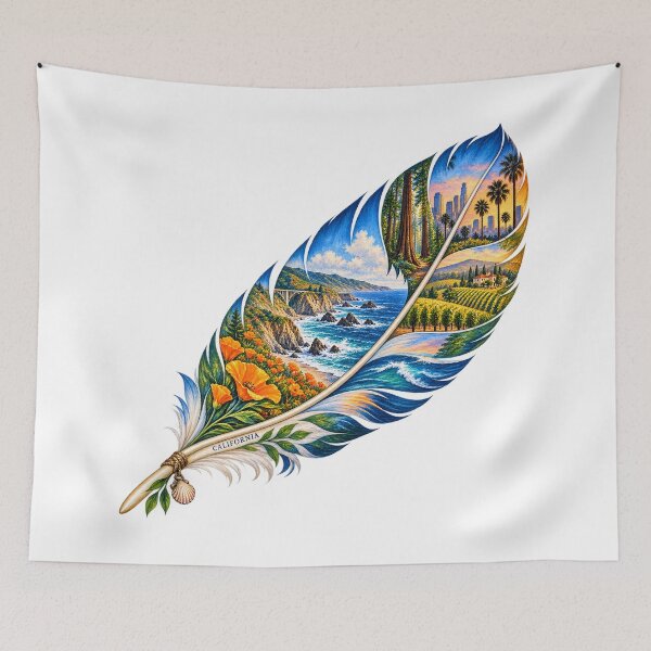 Item preview, California Dreaming Feather designed and sold by Whimspired By Paxx.