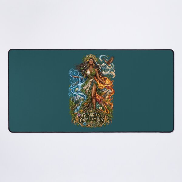 Item preview, Guardian of the Four Elements | Mother Nature Art | Sacred Elemental Goddess designed and sold by 'VARI'.