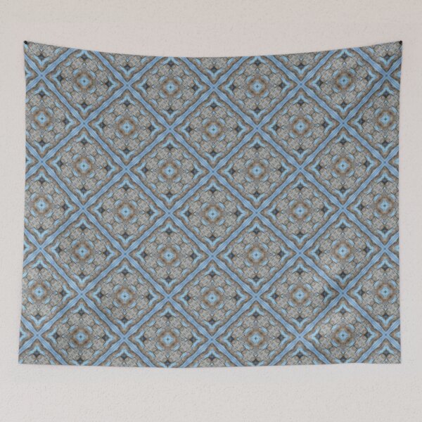 Item preview, Gentle Blue Diamond Pattern designed and sold by Shy Fractal Designs.