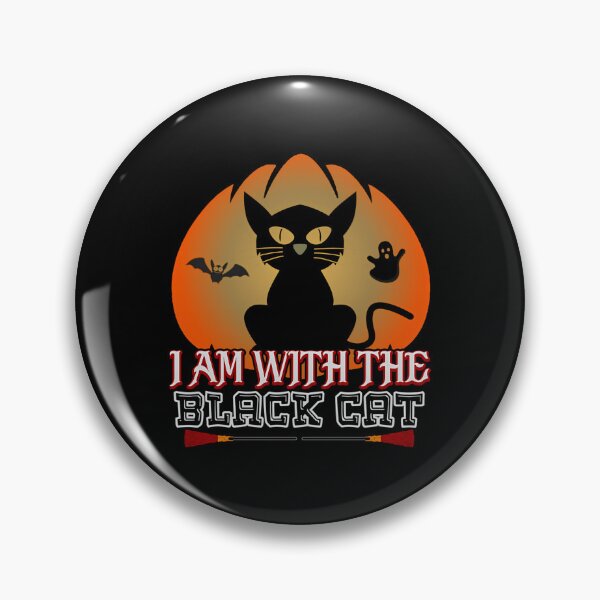 Item preview, I Am With The Black Cat Halloween designed and sold by essicaundbe-rg.