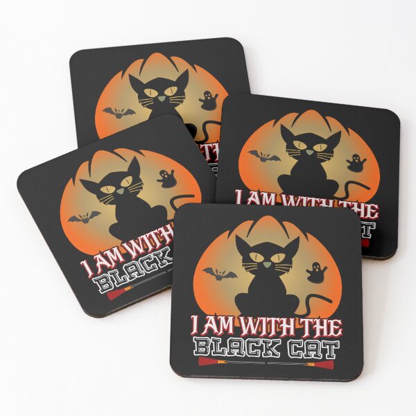 Item preview, I Am With The Black Cat Halloween designed and sold by essicaundbe-rg.