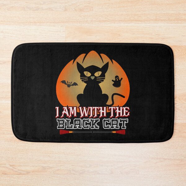 Item preview, I Am With The Black Cat Halloween designed and sold by essicaundbe-rg.