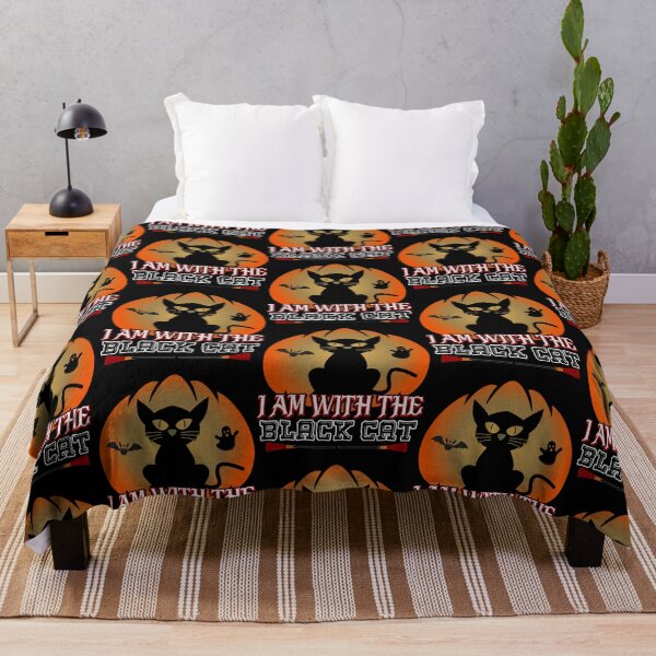 Item preview, I Am With The Black Cat Halloween designed and sold by essicaundbe-rg.