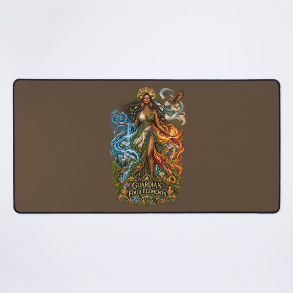 Item preview, Guardian of the Four Elements | Mother Nature Art | Sacred Elemental Goddess designed and sold by 'VARI'.