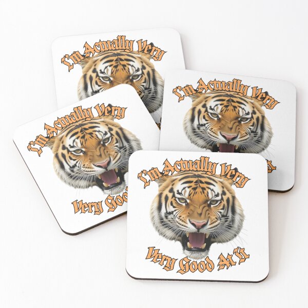 Item preview, I’m Actually Very – Very Good at It Tiger Photo Art  designed and sold by Debsgiftware .