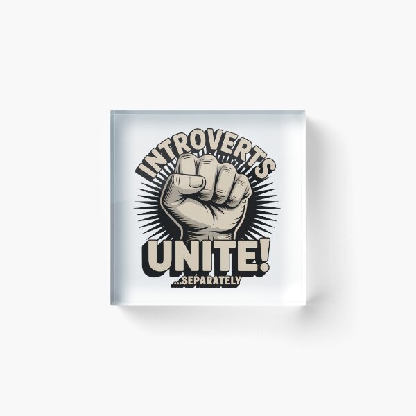 Item preview, Introverts Unite Separately – Funny Design designed and sold by LoFizzy.