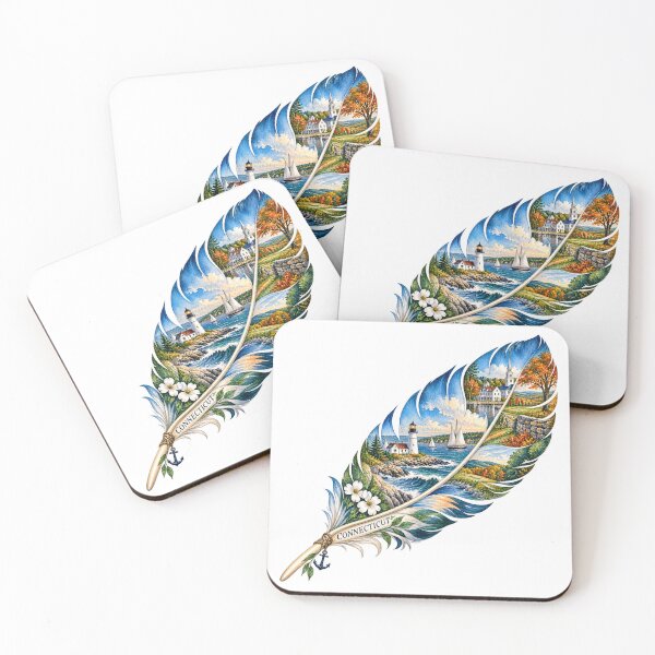 Item preview, Connecticut Coastal Feather designed and sold by Whimspired By Paxx.