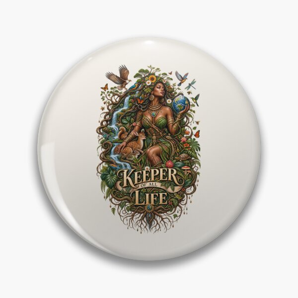Item preview, Keeper of All Life | Mother Nature Art | Sacred Earth Goddess Illustration designed and sold by 'VARI'.