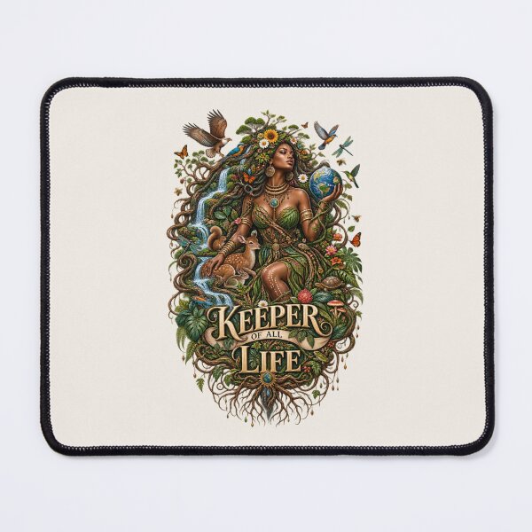 Item preview, Keeper of All Life | Mother Nature Art | Sacred Earth Goddess Illustration designed and sold by 'VARI'.